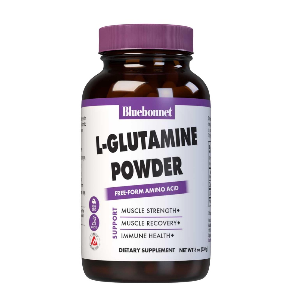 Blåbonnet ernæring L-glutamin pulver, 8 Ounce