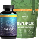 Primal Harvest Grønn pulver og visjon kosttilskudd for kvinner og menn Visjon og øye støtte kompleks med Lutein, Zeaxanthin Bundle