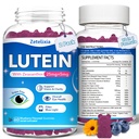 2 pakke lutein gummier, 12 i 1 lutein og Zeaxanthin kosttilskudd Øyevitaminer Gummier for voksne, øye helse Supplement med flere vitaminer for å fremme øye og visjon - 120 gummier