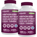 26-i-1 Nitric Oxid Supplement - hjerte og sirkulasjon Støtte med CoQ10, Turmeric, Organic Beet Root, Hawthorn Berry & Whitelic - 2103mg per servering (120ct, Pakke med 2)