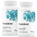 THORNE - 5-MTHF & vitamin B12 Bundle - Cardiovaskulær & Nerve Støtte - 60 Serveringer