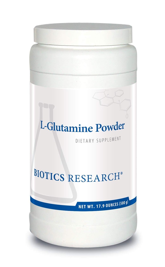 Biotikk forskning L Glutamin pulverpulver pulverisert formel, 3g/Serving, gastrointestinal helse, Gut lining støtte, optimal muskel støtte, lean muskel, antioksidant aktivitet, 17.9 Ounces 166 serveringer
