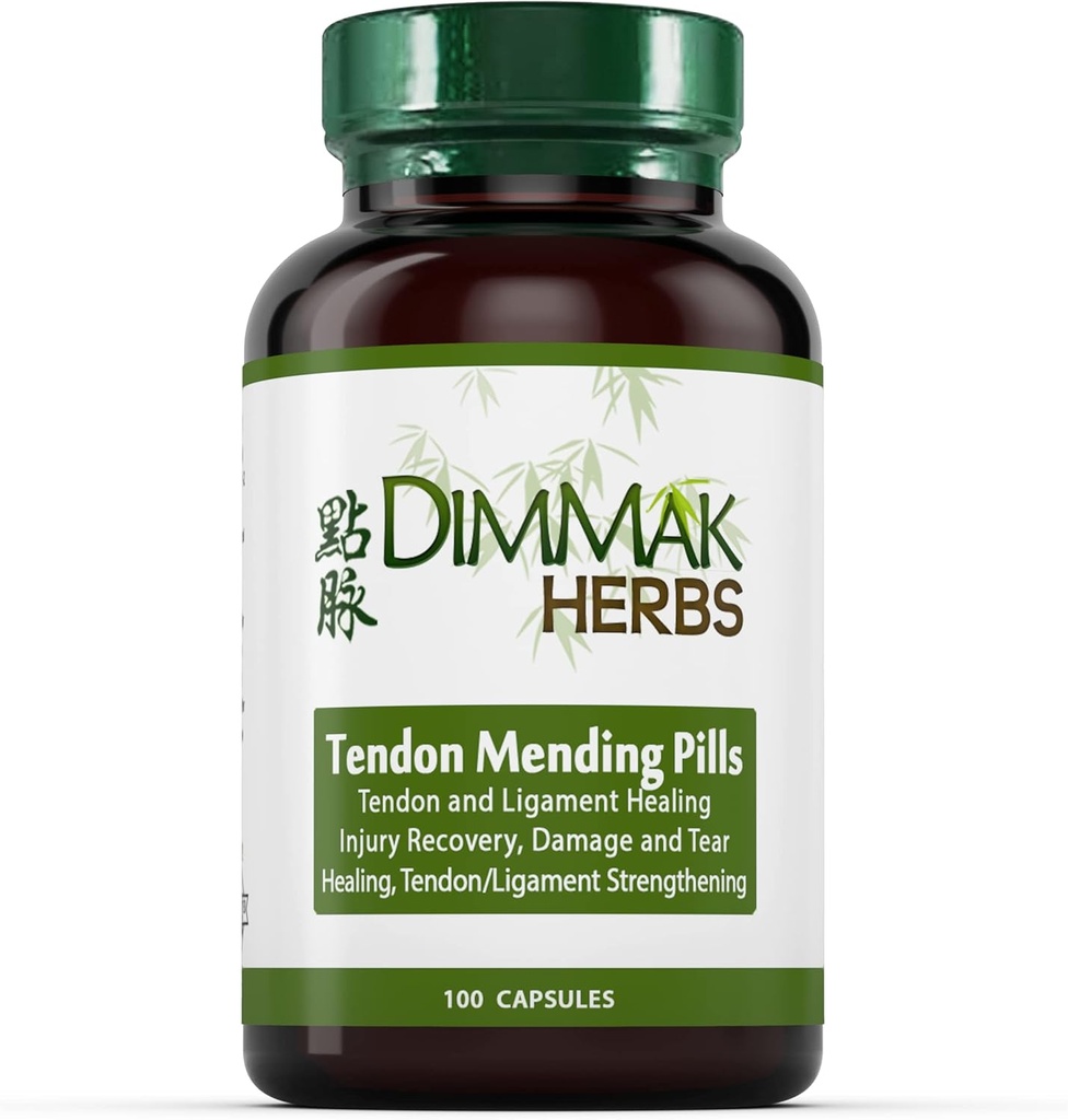 Certifisert organisk Tendon Mending piller: Tendon og Ligament Regenerasjon og reparasjon av Dimmak Urter - 100 Caps 500mg