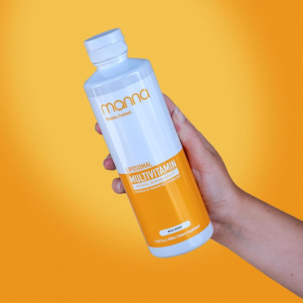 Manna vitaminer Evolvert Liposomal Multivitamin - daglig Multivitamin gir 20 vitaminer og mineraler - Multivitaminer for menn og kvinner - Øker immunsystemet, støtter energi og metabolisme 3 Pack