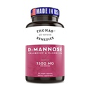 Thomas ' helt naturlige Remedies D-mannose 1200mg - med Cranberry og Dandelion - Naturlig urinveistrakt og UTI Helsestøtte - Beste dmannosekapsler - Ingen fyllstoffer, Naturlig, Vegan - 120 Kapsler