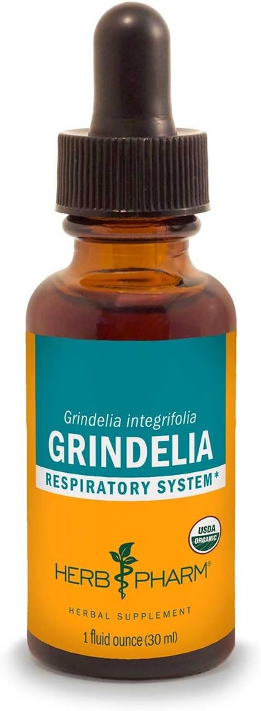 Herb Pharm Grindelia flytende ekstrakt for respiratorisk systemstøtte - 1 Ounce (DGRIND01)