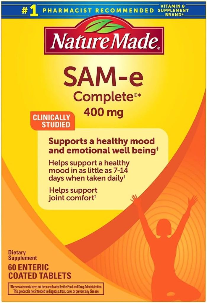 Naturlaget SAM-e komplett 400 mg - 60 Enteric belagte tabletter