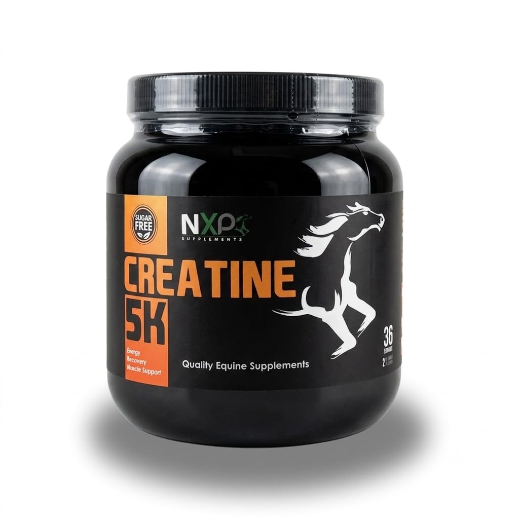 Kreatin 5K - Energi muskel støtte utvinning kraft styrke utholdenhet Stamina kosttilskudd for hester 2 lb (36 serveringer)