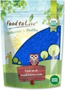 Mat å leve organisk blå spirulina pulver, 8 egg – ikke-GMO, ren rå blå-grønn algae ekstrakt, vegansk, ikke-irradiert, flott for juss, smoothies, rister, drikke og matfarger