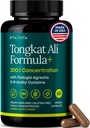 Potent Longjack - Tongkat Ali & Fadogia Agrestis Supplement for menn og kvinners energi, T-støtte, Lean muskelvekst og gjenoppretting, Hormonal Balance, Pre-Workout med Vegan NAC Liver Detox & Cleanse