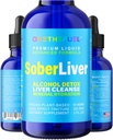 Sober Liver 2oz. Plantebasert leverrense og detox støtte + 100% naturlig hydrasjon lever helse Supplement Reishi Melk Thistle Rhodiola + Vegan 15 Herbals Fast Absorb Tinktur væske