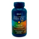 GNC Triple Strength Fish Oil Plus CoQ10 Omega 3 Supplement, 1000mg EPA og DHA, 100mg CoQ10, hjerte og sirkulerende helse, Plus hud, felles, hjerne og øye, coated to Control Fishy Burps, 30 Serveringer