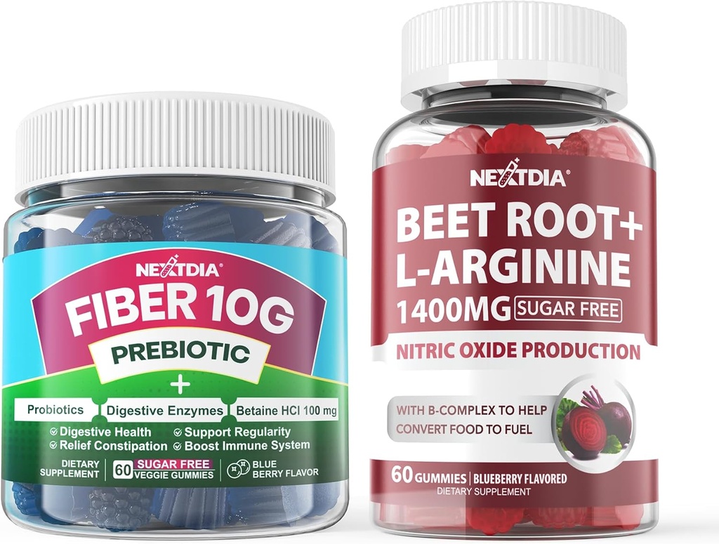 Fiber Gummies for voksne + Beet Root Gummies