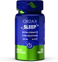 ORZAX Sleep - Melatonin 5 mg, vitamin B6 & 5-HTP Supplement - Restful Sleep Vitamins for voksne (120 tabletter)