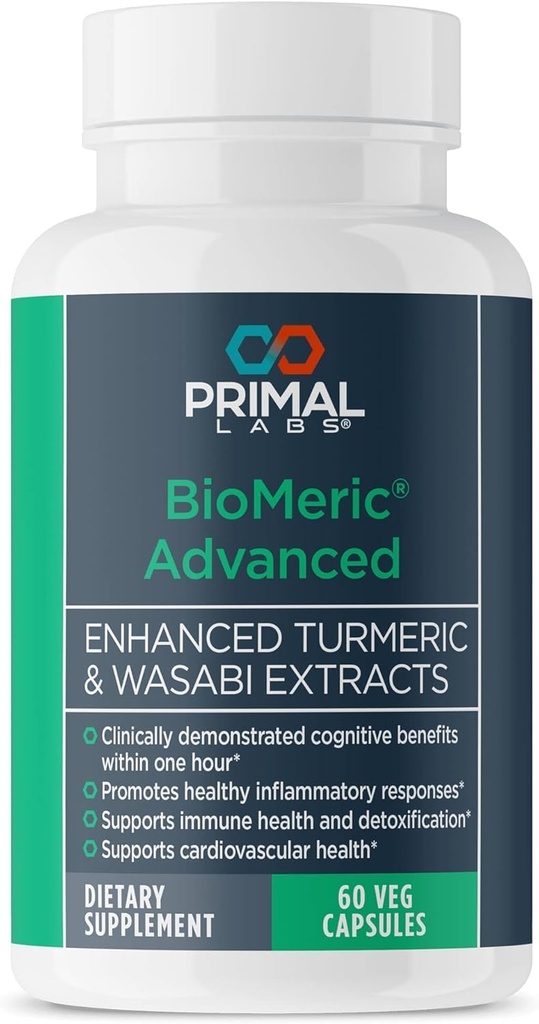 BioMeric Advanced - med gurkemeie curcumin og Wasabi ekstrakter - 60 kapsler