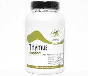 Thymus støtte ~ 180 kapsler - Ingen tilsetningsstoffer ~ Naturlig kosttilskudd