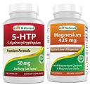 Beste Naturals 5-HTP 50 mg og magnesiumglycinat 425 mg