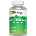 SOLARAY høy energi multivitamin, ingen jern, 1/dag, tidsstyrt formel, hele mat og urt Base 120 Vegkaps