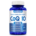 CoQ10 400mg Kapsler | Vegansk Vennlig Coenzym Q10 400mg per servering fra enkel absorpsjon Ubiquinon Supplement for hud hjerte og energi støtte | laget i USA i cGMP fasiliteter (100 serveringer)