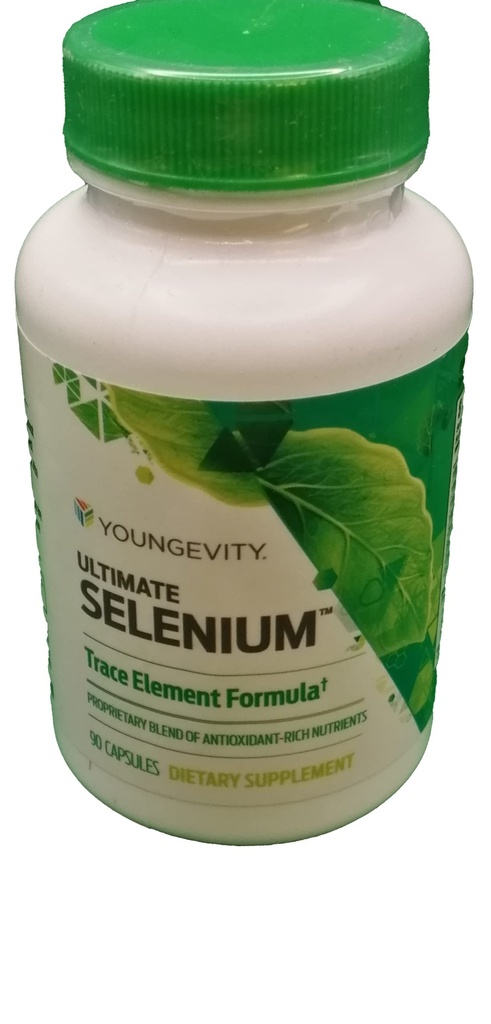 Youngevity Ultimate Selen + Cofactors - Essential Mineral Supplement for immunstøtte, Antioksidant Forsvar, Thyroid funksjon og Cellular Helse (I-selenometionin) - (90 kapsler)
