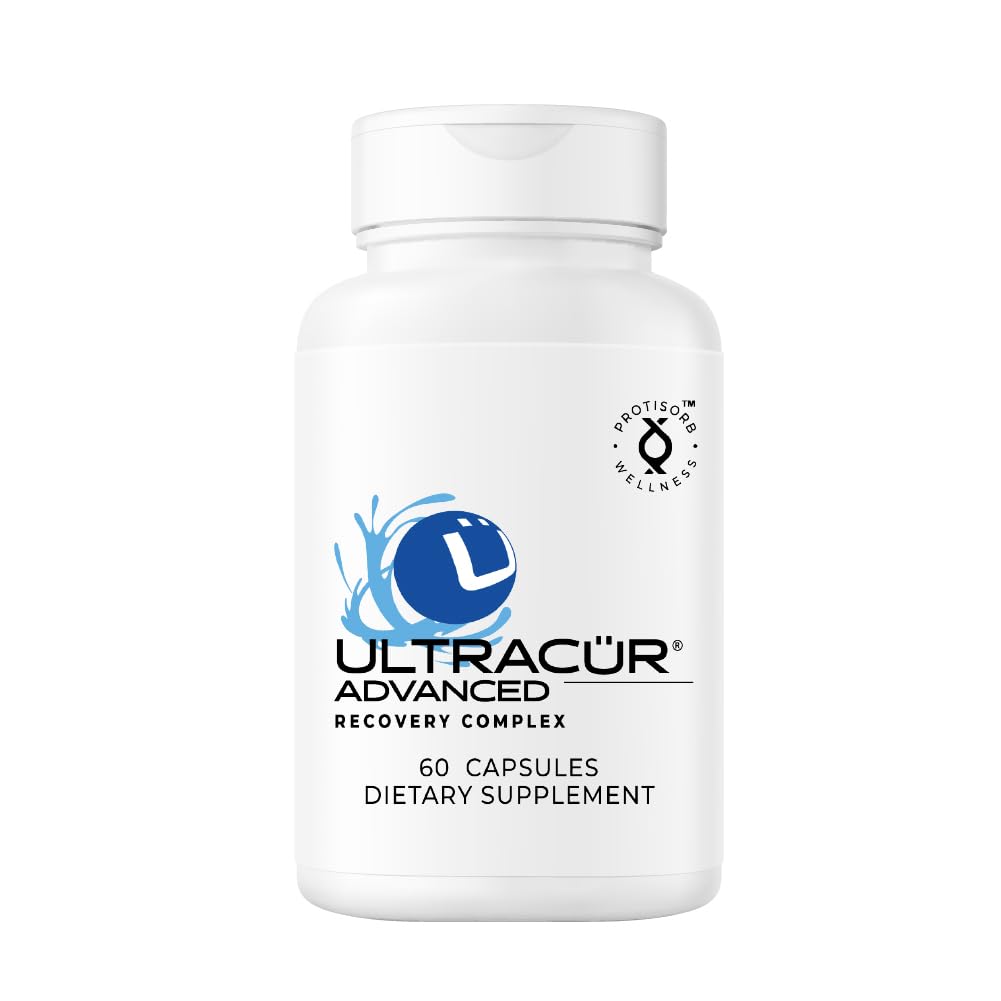 UltraCur Advanced Joint Support Supplement med høy absorpsjon Curcumin - Ekstra styrke Protitorb Flytende Protein Scaffold - støtter mobilitet og fleksibilitet med Devils Claw & Boswellia - 60 kapsler