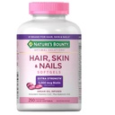 Naturens Bounty hår og negler 5000 mg Biotin - 250 belagte tabletter ekstra styrke