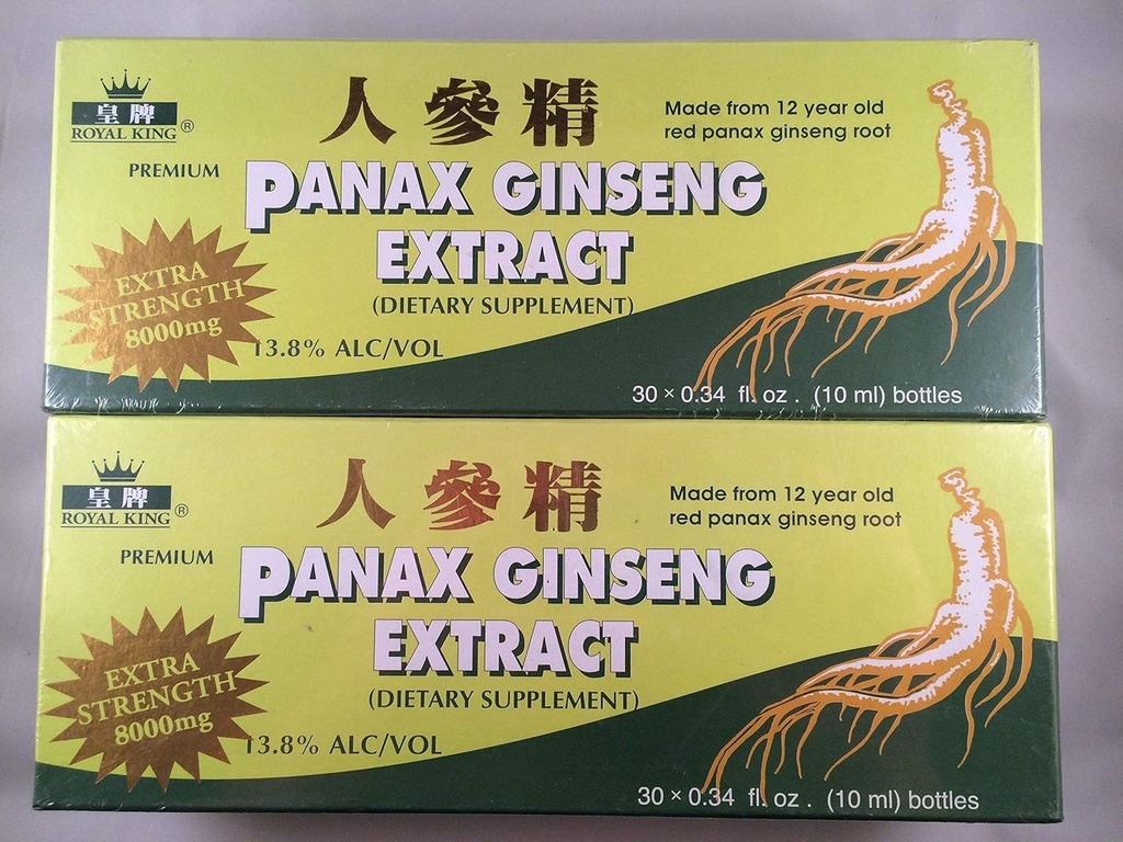 Kongelig konge - Rød Panax Ginseng Extract 8000mg (30 vialer X 10ml)