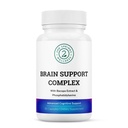 Brain Support Complex - Advanced Cognitive Support Supplement med Ginkgo Biloba, Bacopa Monnieri, Fosfatidylserine, Huperzine-A, St. John's Wort - 30 Ct