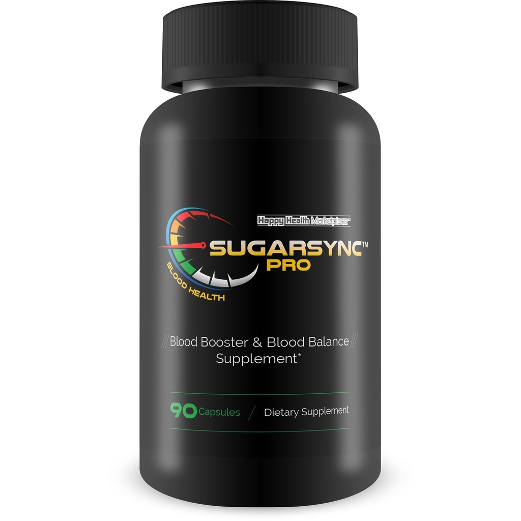 Sukker Sync Pro Blood Heath - Vårt beste sukker helse støtte supplement - støtte blod helse og balanse med denne blodbalanse blodforsterkning supplement - sunn sukkerbalanse - blodkapsler