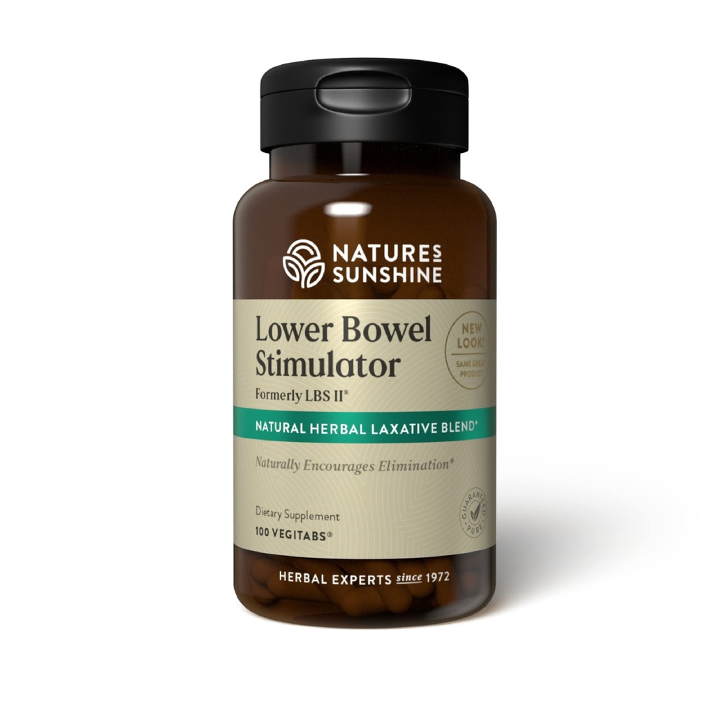 Naturens Sunshine Lower Bowel stimulator - Hjelper Relieve Cockpit - Cleanse & Detox Colon med naturlige Herbal ingredienser - 25 Serveringer - 100 Vegitabs