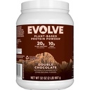 Evolve Plant Basert Protein pulver, Dobbel Sjokolade, 20g Vegansk Protein, Dairy Free, Ingen Kunstig Flavors, Ikke-GMO, 3g Fiber, Eksklusive, 2 pund (Packing May Vary)