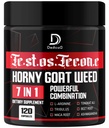 7 i-1 ultra test støtte med Tribulus Terrestris Horny Goat Weed L-Arginine Maca Root Tongkat Ali Beet Root - Energi trening muskel styrke støtte 120 kapsler