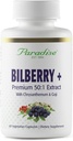 Paradise Herbs Bilbær med Goji & Chrysantemum kosttilskudd, Super Potent, Ultra ren, Ikke-GMO, Glutenfri, Vegan, 60 Vegetariske kapsler