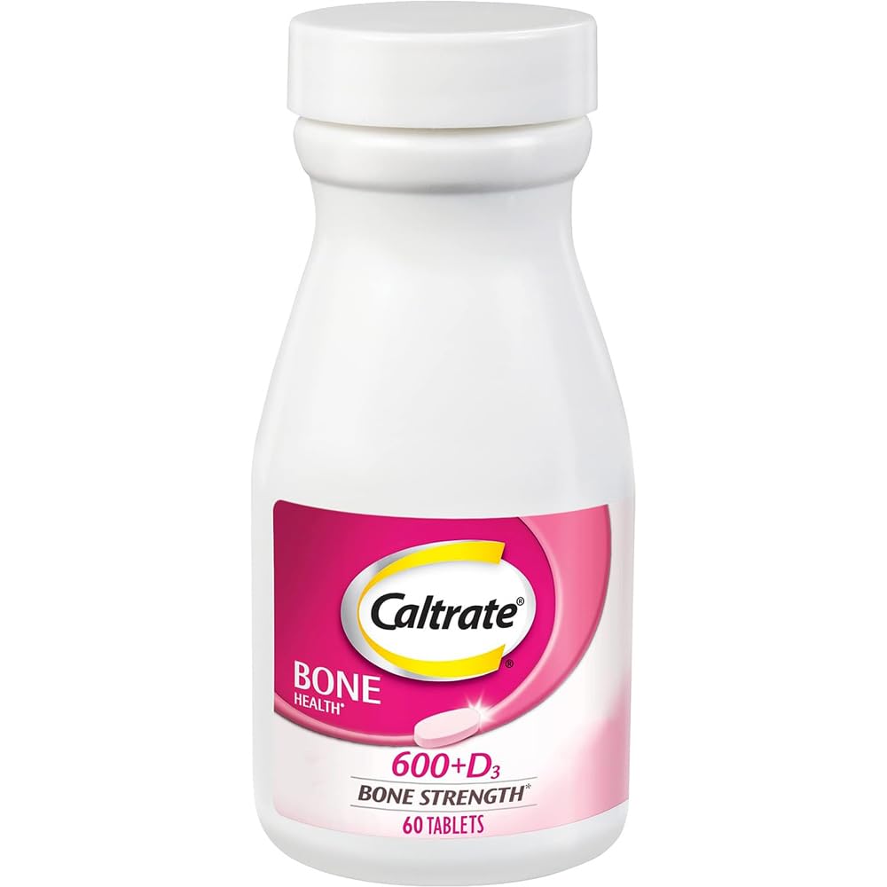Kaltrat 600 Plus D3 Kalsium og vitamin D Supplement Tabletter, Bein Helse Supplement for voksne - 60 Teller