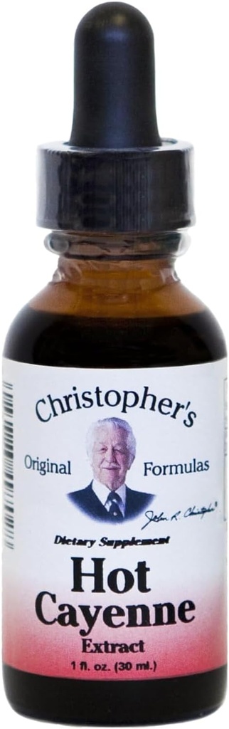 Christophers opprinnelige formler Hot Cayenne Extract, 1 fl oz - Naturlig Herbal Supplement