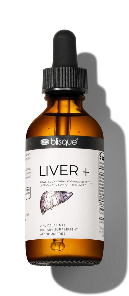 Blisque – Liver Complex Supplement til detox, rengjøring og reparasjon Liver | Doctor-godkjent | Naturlige ingredienser | Melke Thistle og Dandelion Root | 2 Ounce | 59 Services