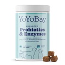 Probiotika for hunder, hundeprobiotika og digestive enzymer, Pre & Probiotic Over 1 milliard CFUs, for Gut helse og digestiv helse, Yeast Balance, Immun støtte, 90 myk Chews