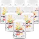 67,500 MG polyfenoler Supplement - Kraftige antioksidanter og polyfenol for aldersforsvar, polyfenol Superfood, Quercetin, Resveratrol, Grønn Te, Plantebasert & Energi, Immunstøtte, 540 Kapsler