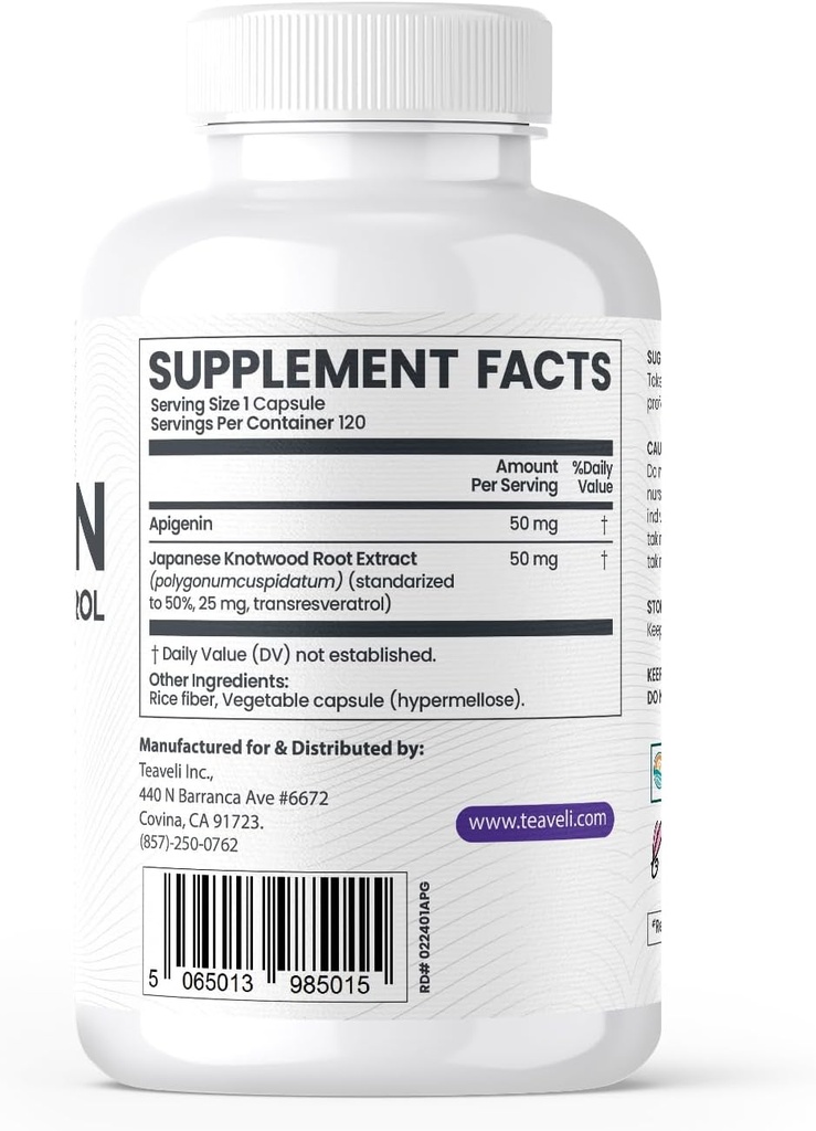 Teaveli Citicoline med Apigenin Bundle
