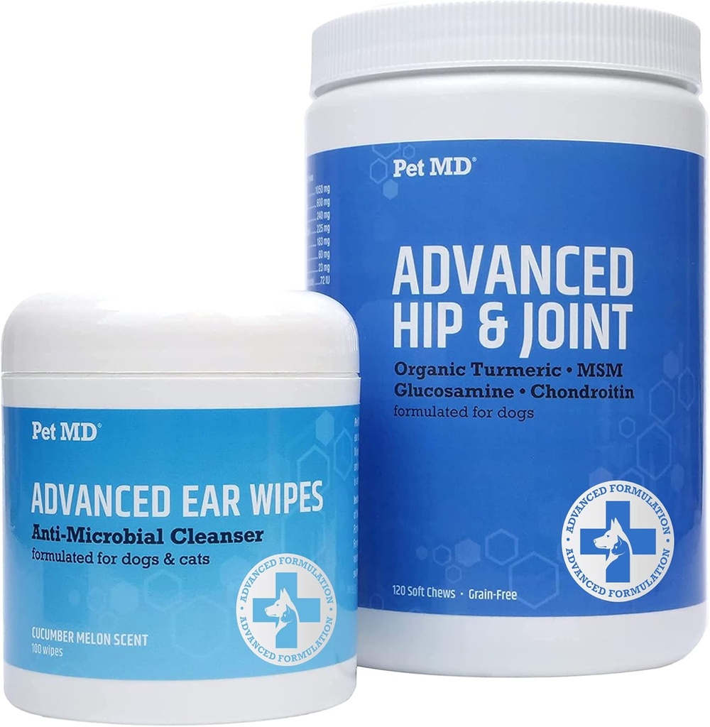 Pet MD Avansert øredobber + Avansert Hip & Joint