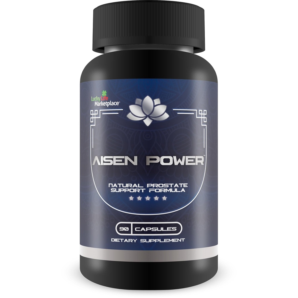 Aisen Power Supplement - mannlig prostata støtte Supplement - hjelpe sunn urinstrøm og blender tømming - Redusert inflammasjonsstøtte - Prostata størrelse støtte - Aisen Power Pills
