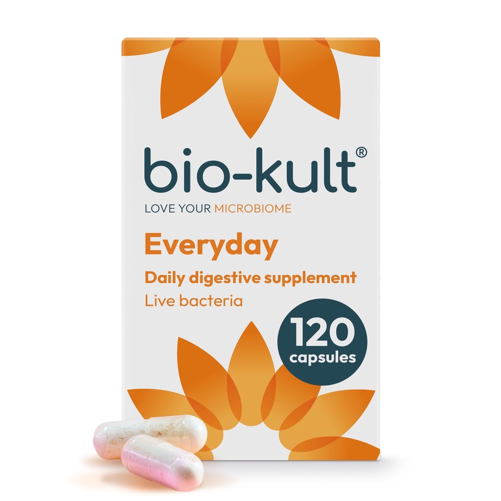 Bio-Kult Hver dag Probiotika | 14 Strains | Adult Probiotic Supplement | Ikke-GMO, Glutenfri | 120 Kapsler