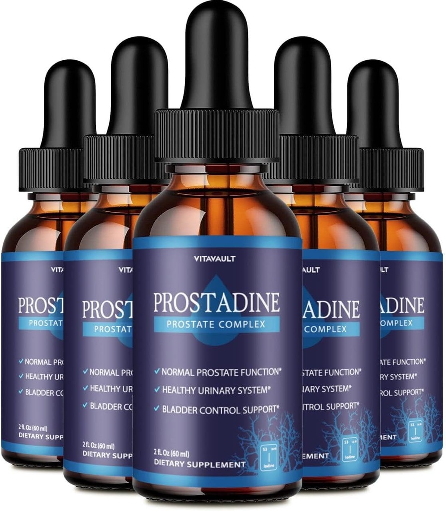 Prostadin, Potent prostata støtte flytende dråper, høy-rød prostadin for total prostata velvære, enkel-til-bruk dropper form (5 pakke)