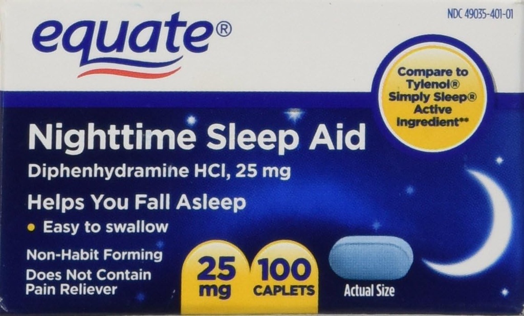 Nøyaktig natt søvnhjelp 25 mg, 00 Mini-kapler, 100 teller