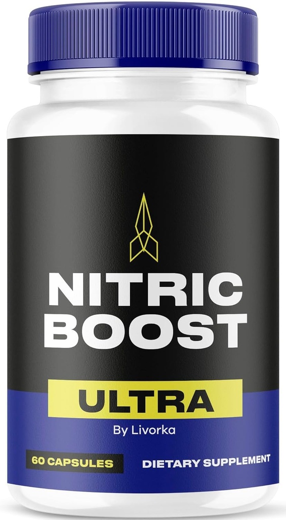 1 Pack - NitricBoost Ultra Capsules, NitricBoost Ultra Advanced Formula, 60 Capsules i 1 måned