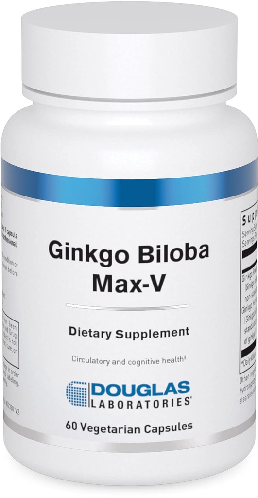 Douglas Laboratories Ginkgo Biloba Max-V | Støtter sunn sirkulasjon | 60 kapsler