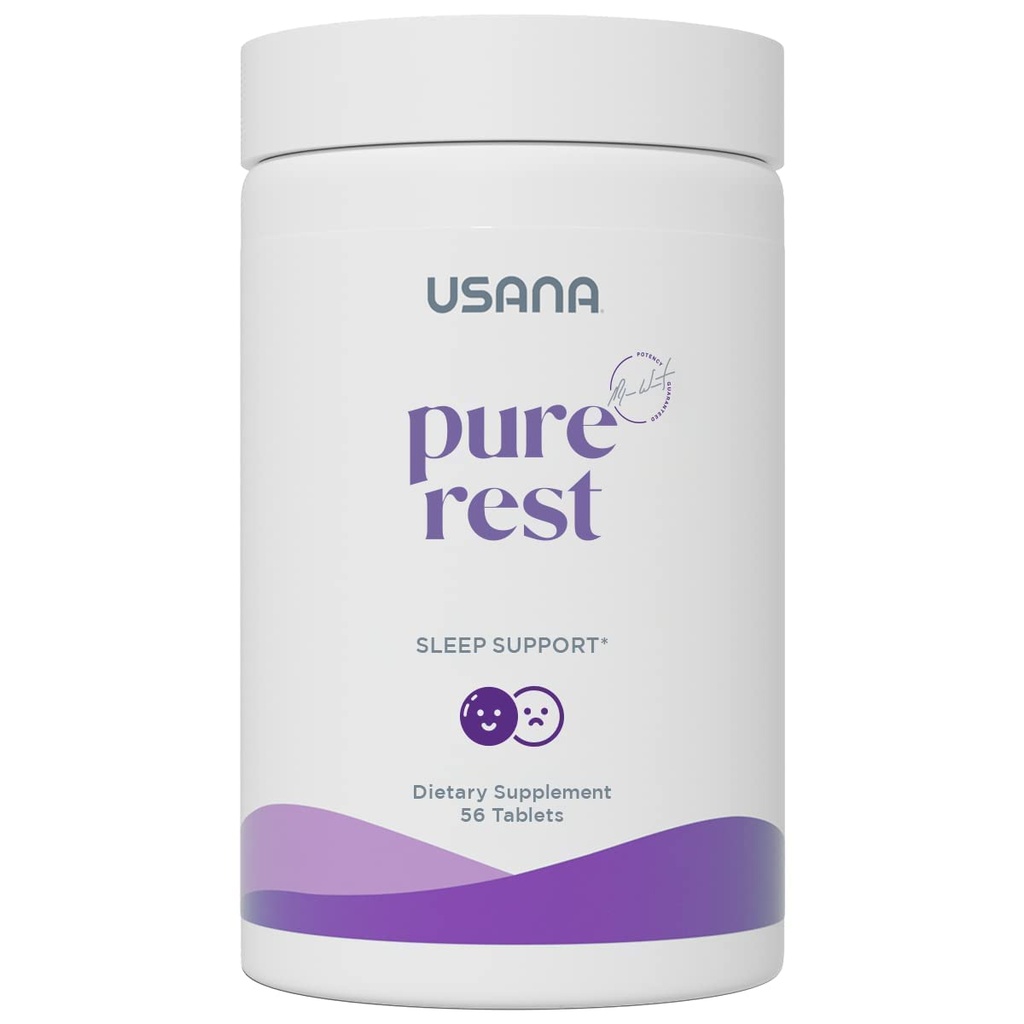 USANA ren hvile Melatonin Supplement for søvnstøtte* – hurtigvirkende – sukkerfri - 56 tabletter