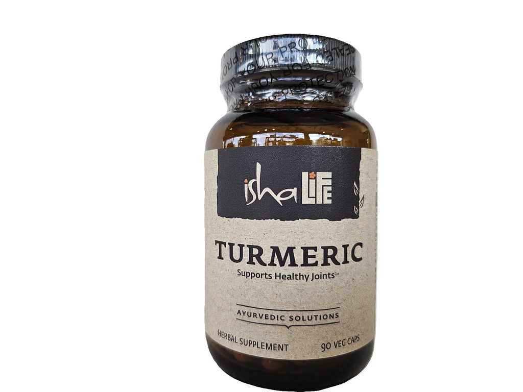 ISHA Turmeric Herbal Supplement 990 mg - 90 Vegetariske kapsler, ikke-GMO, Glutenfri...