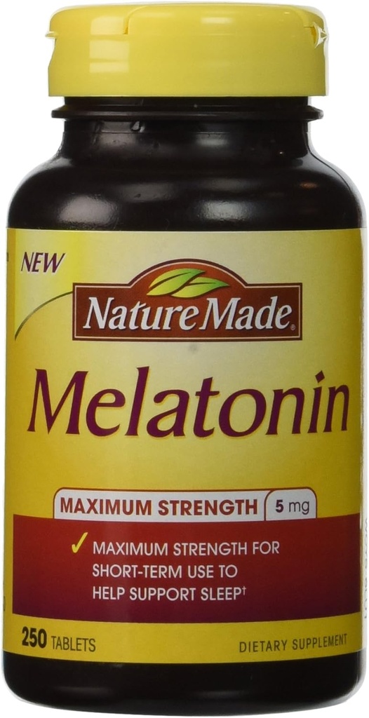 Nature Made® Melatonin 5 mg, 250 tabletter