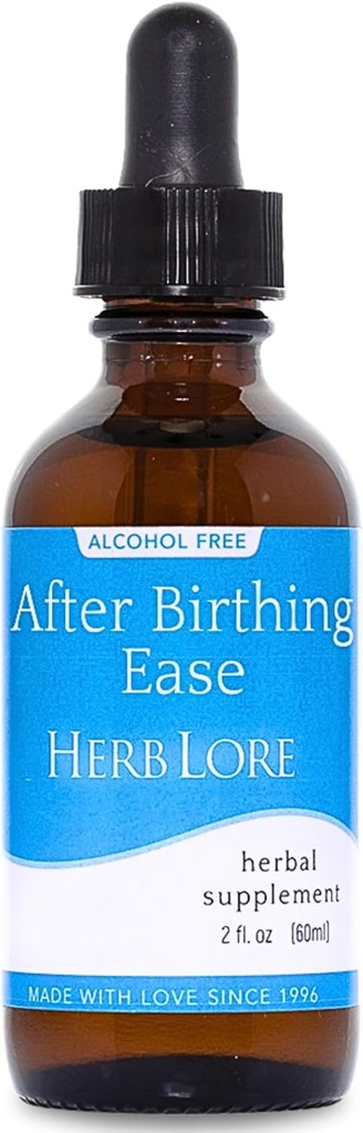 Herb Lore Etter fødselen Ease Tinktur - Postpartum faller for etter fødselen Cramping & Kontrakter med Cramp Bark, Blå Cohosh & Motherwort (2 fl oz)